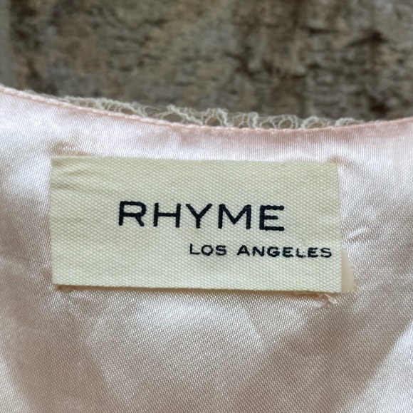 Pastel Ballet Pink & Cream/Peach Lace Balletcore Dress - Picture 8 of 9